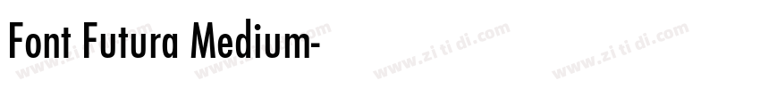 Font Futura Medium字体转换